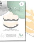 Large contoured hydrocolloid patches for nose and chin breakouts.