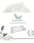  EcoFeminii Targeted Spot & Blemish Repair Acne Sticker Patches-108 Count/3 Sheets-Absorbing Hydrocolloid Dots-Effective on Oily & Combination Skin-Transparent Remedy for Pimples -Eco-Friendlier
