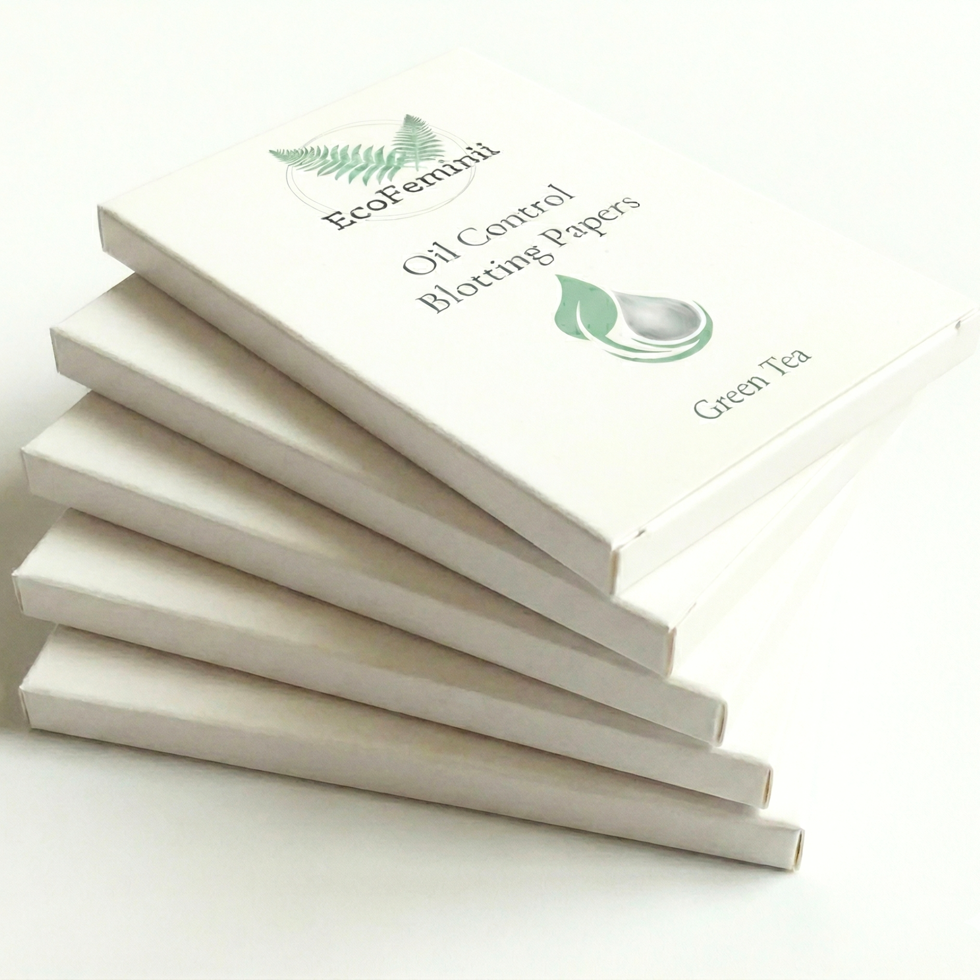 Green Tea Oil Control Blotting Sheets – Natural, Plastic-Free Paper for Refreshing Sebum &amp; Shine Control – Matte Finish