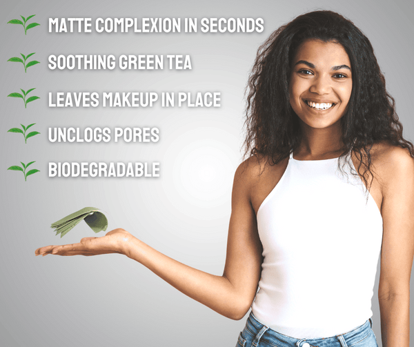 EcoFeminii Green Tea Oil Control Blotting Papers- For Matte Skin