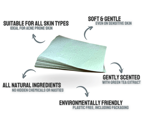 EcoFeminii Green Tea Oil Control Blotting Papers- For Matte Skin
