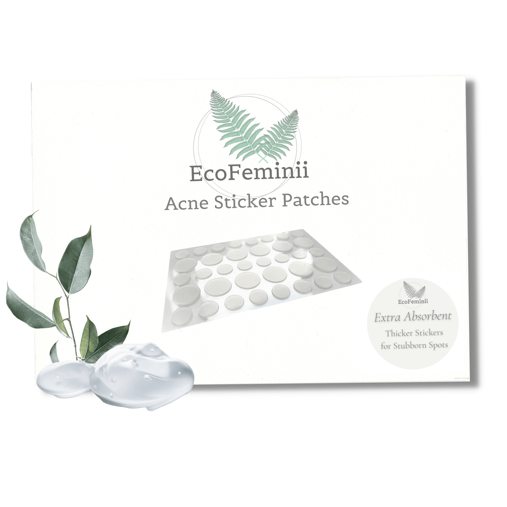  THIN, TRANSLUCENT & FLEXIBLE: EcoFeminii's original sticker patches can be worn discreetly as they are almost invisible on any skin tone. They effectively conceal the blemish and extract sebum overnight, making it easier to apply make-up the next day.
