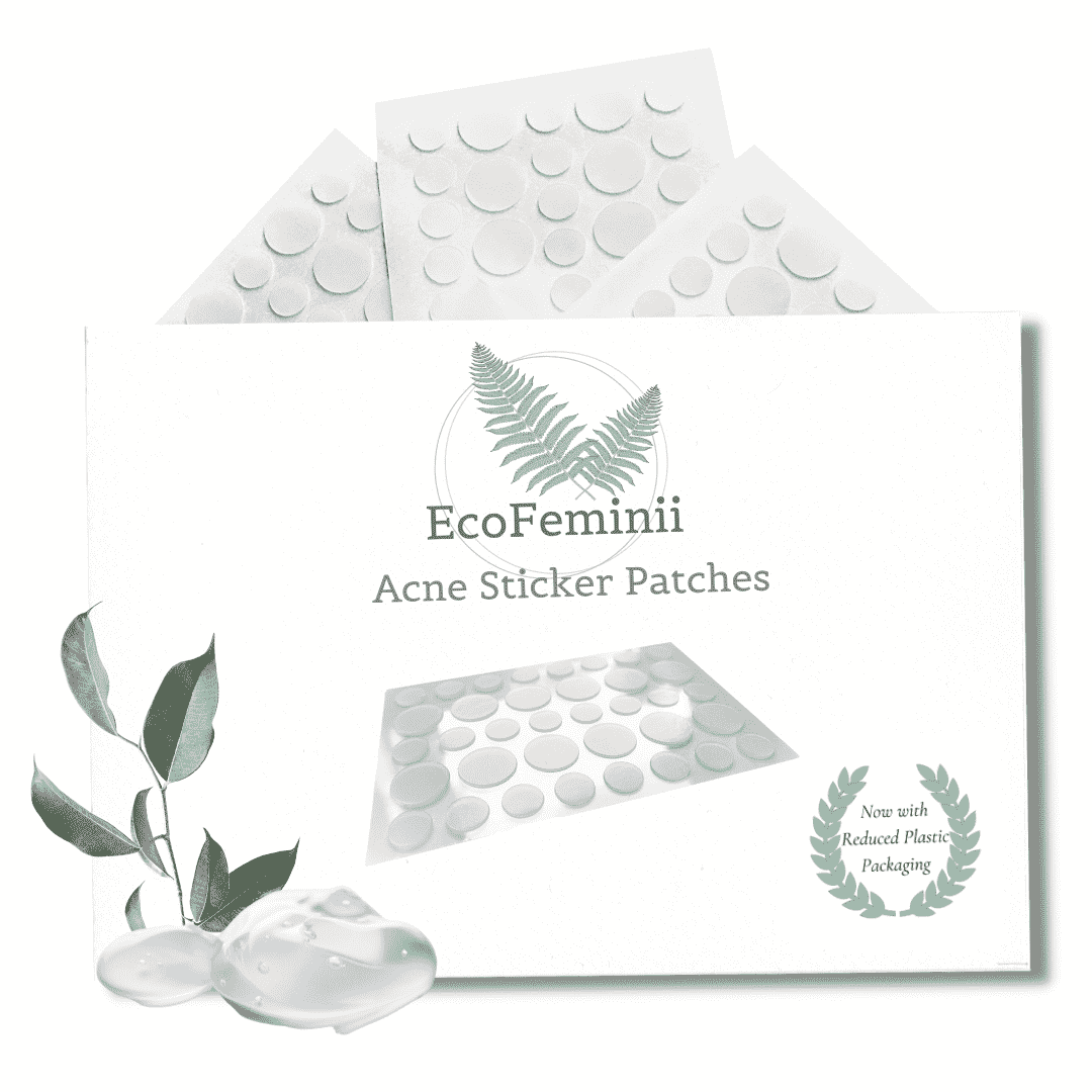  EcoFeminii Targeted Spot & Blemish Repair Acne Sticker Patches-108 Count/3 Sheets-Absorbing Hydrocolloid Dots-Effective on Oily & Combination Skin-Transparent Remedy for Pimples -Eco-Friendlier
